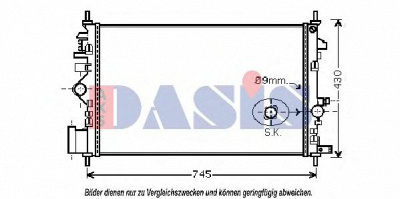 AKS DASIS 150093n -  Радиатор, охлаждение двигателя